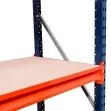 Rayonnage Picking 500 bleu et orange avec aggloméré